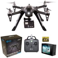 Contixo F17+ RC Quadcopter Photography Drone 4K Ultra HD Camera 16MP, Brushless Motors, 1 High Capacity Battery, Mount Compatible with GoPro Hero Cameras