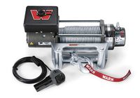 WARN 26502 M8000 Series Electric 12V Winch with Steel Cable Wire Rope: 5/16" Diameter x 100' Length, 4 Ton (8,000 lb) Lifting/Pulling Capacity