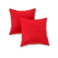 Greendale Home Fashions 17 in. Outdoor Accent Pillow (set of 2), Salsa