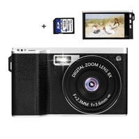 Deeteck Compact Digital Video Camera,24MP HD Photo Cameras for YouTube,Mini Camcorders 8X Zoom Gift for Teens,Kids,Adults,Photography,Vlogging,Travel,Camping,Recording with Wide Angle Len & 16GB Card