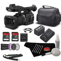 Panasonic HC-X1000 4K Camcorder with High-Powered 20x Optical Zoom Bundle w/ 32GB Memory Cards, Carrying Case + UV Filter + More