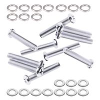 M8x55mm Screws with Washers, 304 Stainless Steel Round Cross Head Screw, TV Wall Mount Bracket Bolts for Samsung LG VIZIO Philips Sony, 10 Set