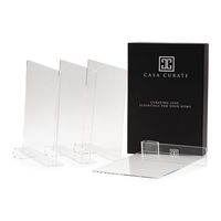 Casa Curate Acrylic Shelf Divider 4 Pack | Closet Organizer Separator Suitable for cabinets, bookcases, Shoe Racks in Bedroom, Kitchen, Living Room, Office | Easy to use Slip on Design
