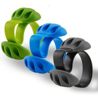 Rancco Cable Clips Organizer Cord Management System, 3 Packs Triple Slots Desktop Cable Organizer Cord Holder for Phone Computer, Electrical, Charging or Mouse Cord Holder