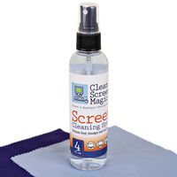 Screen Cleaner Kit - Safe Spray for LCD & LED TV, Computer Monitor, Laptop, iPad, Smart Phone - Streak Free, Alcohol Free, Ammonia Free - Includes 4oz Bottle with 2 Premium Microfiber Cloths