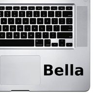 (2X) StickAny Palm Series Bella Sticker for MacBook Pro, Chromebook, and Laptops (Black)