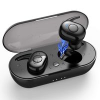 Wireless Earbuds, [2020 Upgraded] True Bluetooth Headphones, Bluetooth 5.0/ IPX7 Waterproof/Stereo Hi-Fi Sound / Wireless Earphones with Portable Charging Case by Hisili