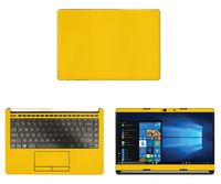 Decalrus - Protective Decal for HP 14 CF0006DX (14" Screen) Laptop Yellow Carbon Fiber Skin case Cover wrap CFhp14_CF0006dxYellow