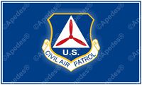 US Civil Air Patrol Modern Style Computer Tablet Decal Sticker 3x5 inches