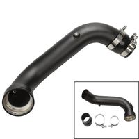 yjracing 3" Aluminum Air Intake Turbo Charge Hard Pipe Kit Fit for 2011-2012 BMW N55 135i 335i xDrive Black