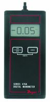 Dwyer Series 476A Single Pressure Digital Manometer, -20.0 to +20.0 inH2O Measuring Range, + or - 1.5% Accuracy F.S., Battery Operated