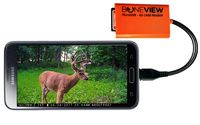 BoneView SD Card Reader for Android - Smartphone Trail Camera Viewer Plays Deer Hunting Game Cam Photo & Video Memory Chips on Smartphone, Connects via Micro-USB, or Free Type-C OTG Adapter Included