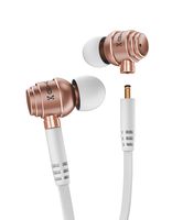 Ghostek Fuze Wireless and Wired Bluetooth Earbuds Best Headphones for Sport Gym and Running Ear Buds with Microphone Unique AirPods and Earphones for iPhone, Galaxy, Pixel, iPad - (White/Rose Gold)