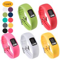 Watbro Compatible with Garmin Vivofit 4 Bands, Silicone Replacement Watch Band Strap for Garmin Vivofit 4 Activity Tracker, Sport Colorful Wristband for Vivofit 4 Smartwatch Women Men Large Small