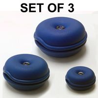 Electriduct Cable Turtle Organizer 3pc Set - Mini, Small, Large - (Blue)