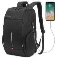 KINGSLONG Trave Backpack 15.6 Inch Laptop Business Backpacks with USB Charging Port Water Resistant Computer College Bookbag