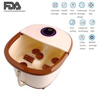 Hindom All in One Foot Spa Massage, Motorized Rolling Massag with Water Spray, Heating, Rolling Massage, Temperature Setting, Best Gift for Family(US Stock)