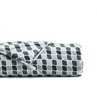 YnM Weighted Blanket (17 lbs, 60''x80'', Queen Size) for People Weigh Around 160lbs | 2.0 Cozy Heavy Blanket | 100% Oeko-Tex Certified Cotton Material with Premium Glass Beads, Small Lattice Scroll