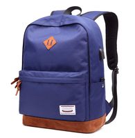 Lmeison School Backpack, Travel Laptop Backpack Water-resistant Cool Guys Bookbag with USB Charging Port Lightweight Casual Daypack Camping Outdoor Backpack Student Rucksack for Boys Men