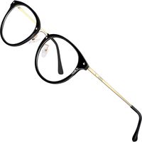 ATTCL Blue Light Blocking Glasses Women Round Anti Blue Light Computer Glasses UV400 Anti Eyestrain 19702gold