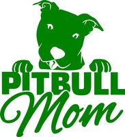 Richstar17 Pitbull Mom Decal Sticker - Peek a Boo Happy Pit Bull Dog - Pit Mom Floppy Ear Dog Super Cute Vinyl Car Decal Laptop Decal Window Sticker (Dark Green, 6'')