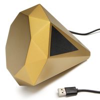 Celebrate Shop Gem Bluetooth 5.5-in Speaker, Gold-Tone