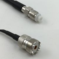 6 inch RGU178 FME FEMALE to SO239 UHF Female Pigtail Jumper RF coaxial cable 50ohm High Quality Quick USA Shipping