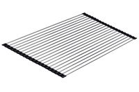 Ahyuan Large Roll-up Dish Drying Rack over the Sink Roll up Sink Drying Rack Portable Dish Rack Dish Drainer Foldable SUS304 Stainless Steel Dish Drying Rack (20.5''x14.2'')