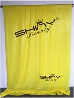 ShinyBeauty Sequin Backdrop Curtains Prom Backgrounds Glitter Photography Back Drop Cover-190921 (8FTx10FT, Yellow)