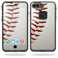 MightySkins Skin Compatible With Lifeproof iPhone 7 Plus - Baseball | Protective, Durable, and Unique Vinyl Decal wrap cover | Easy To Apply, Remove, and Change Styles | Made in the USA