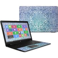 MightySkins Skin Compatible with HP 17t Laptop 17.3" (2017) - Carved Blue | Protective, Durable, and Unique Vinyl Decal wrap Cover | Easy to Apply, Remove, and Change Styles | Made in The USA