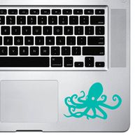 StickAny Palm Series Simple Octopus Sticker for MacBook Pro, Chromebook, and Laptops (Turquoise)