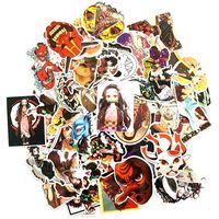 WerNerk Demon Slayer Sticker Anime Cartoon Laptop Stickers Waterproof Decal Bumper No-Duplicate Skateboard Pad MacBook Car Snowboard Bicycle Luggage Decor(50PCS - 3)