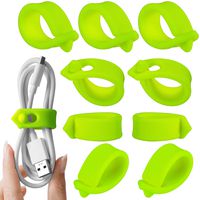 ELFRhino Reusable Cord Organizer Cable Straps Keeper Holder Cable Ties Wire Ties for Phone Charging Cord Electronics Electrical Computer PC Wire Wrap Manager Management(Set of 9)