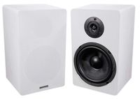 Pair ROCKVILLE RockShelf 68W White 6.5" Home Bookshelf Speakers W/Kevlar Woofers