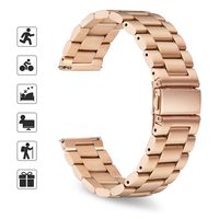 TOMALL Metal Bands Compatible for Fitbit Versa/Versa 2/Versa Lite,Stainless Steel Metal Mesh Replacement Wristband for Women Men (Rose Gold)
