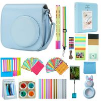 Anter 17 in 1 Instax Mini 9 Accessories fit to Fujifilm Instax Instant Film Camera - Blue