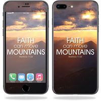 MightySkins Skin Compatible with Apple iPhone 8 Plus - Move Mountains | Protective, Durable, and Unique Vinyl Decal wrap Cover | Easy to Apply, Remove, and Change Styles | Made in The USA