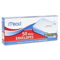 12 Pack of Mead Press-It Seal-It #10 White Envelopes, 50 Count (75024) = to 600 Envelopes
