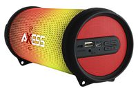 AXESS SPBL1043 Mini Portable Bluetooth Hi-Fi Bluetooth Speaker with Dancing LED Lights, Red