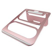 Laptop Stand - YYY Portable Aluminum Notebook Holder, Foldable Desk Cooling Stand for 10-15 inch Screen (pink)