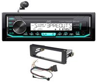 1998-2013 Harley Davidson FLHT FLHTC JVC Bluetooth Receiver Stereo Upgrade Kit