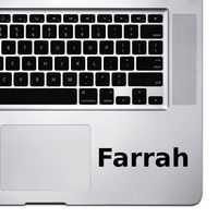 (2x) StickAny Palm Series Farrah Sticker for Macbook Pro, Chromebook, and Laptops (Black)
