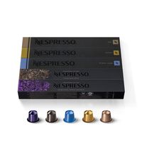 Nespresso Capsules OriginalLine, Variety Pack, from Mild to Medium to Dark Roast Espresso Coffee, 50 Count Coffee Pods, Brews 1.35 oz