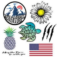 Stickers for Water Bottles, Cute Aesthetic Vinyl VSCO Stickers for Hydro Flask, Laptop and Hydroflasks, Sticker Packs