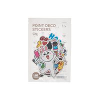 LINE FRIENDS Emoji Decal Sticker Set Two for Laptop Travel Luggage 20 Pcs Multicolored