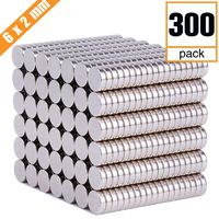 FINDMAG 300 PCS Refrigerator Magnets Premium Brushed Nickel Fridge Magnets,Office Magnets,Whiteboard Magnets