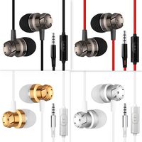 3.5mm Wired Earbuds with Microphone, MoRange 4 Packs Stereo Sound Noise Cancelling in Ear Earphone Headphone with Remote Compatible for iOS Android Smartphone Laptop