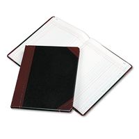 Boorum & Pease 211502 Columnar Accounting Book, Two Column, Black Cover, 150 Pages, 8 1/8 x 10 3/8