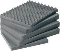 CVPKG Presents Pelican 1610 Solid Grey 5 Piece Replacement Foam Set - Includes 3 Middle Solid Pieces.